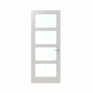 Cando Binnendeur Panel Classic 2b04 - Wit - Gegrond - Opdek - Links - 88x211,5cm