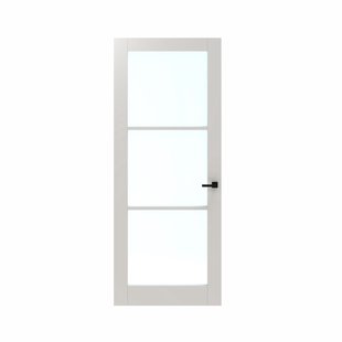 Cando Binnendeur Panel Modern 2b01 - Wit - Gegrond - Opdek - Rechts - 78x231,5cm
