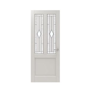 Cando Glasset Binnendeur Panel Classic 2b03 - Glas-in-lood - Diamond 1 - 83x201,5cm