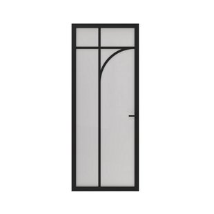 Cando Binnendeur Elegant Flow 1d01 - Zwart - Gegrond - Stomp - 78x201,5cm