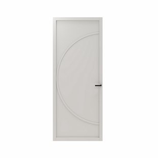 Cando Binnendeur Elegant Flow 2a03 - Wit - Gegrond - Opdek - Rechts - 88x231,5cm