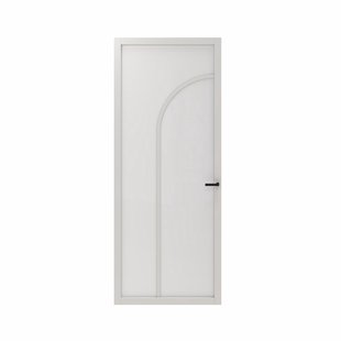 Cando Binnendeur Elegant Flow 2d02 - Wit - Gegrond - Opdek - Rechts - 93x231,5cm