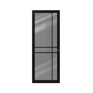 Cando Binnendeur Cover Glass De05 - Intense Mat Black - Gelakt - Opdek - Rechts - 88x201,5cm