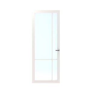 Cando Binnendeur Schuifdeur Cover Glass Ec04 - Intense Mat White - Gelakt - Stomp - 93x201,5cm