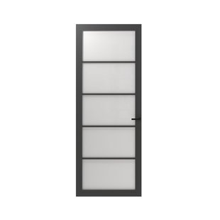 Cando Binnendeur Schuifdeur Cover Glass Fd03 - Basalt Grey - Gelakt - Stomp - 83x231,5cm