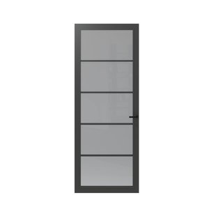 Cando Binnendeur Cover Glass Fe03 - Basalt Grey - Gelakt - Opdek - Rechts - 93x201,5cm