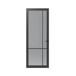 Cando Binnendeur Cover Glass Fe04 - Basalt Grey - Gelakt - Stomp - Links - 88x231,5cm