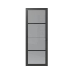 Cando Binnendeur Schuifdeur Cover Glass Fe02 - Basalt Grey - Gelakt - Stomp - 83x231,5cm