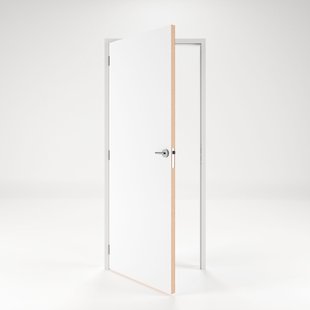 Cando Deur-kozijn Combinatie Basic 2a02 - Wit - Gegrond - Stomp - Links - 83x211,5cm - 56x115cm