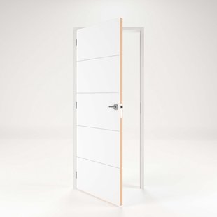 Cando Deur-kozijn Combinatie Panel 2a01 - Wit - Gegrond - Stomp - Rechts - 78x211,5cm - 56x115cm