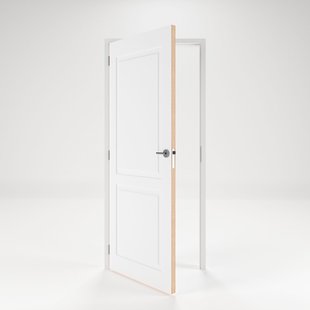 Cando Deur-kozijn Combinatie Panel 2a02 - Wit - Gegrond - Stomp - Links - 93x211,5cm - 56x90cm