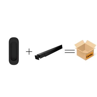 Cando Beslag En Sluitwerk Pakket Hsp 513 Schuifkom Sphere+box Schuif - Zwart