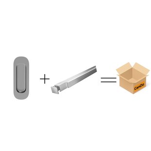Cando Beslag En Sluitwerk Pakket Hsp 515 Schuifkom Sphere+box Schuif - Rvs