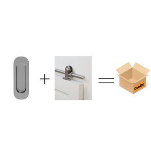 Cando Beslag En Sluitwerk Pakket Hsp 522 Schuifkom Curve+flock Schuif - Rvs