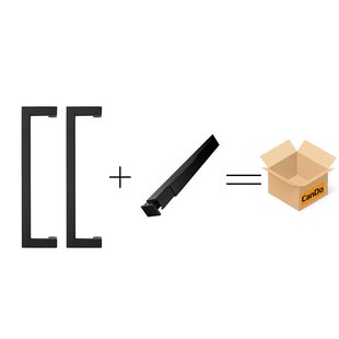 Cando Beslag En Sluitwerk Pakket Hsp 629 Peak Greep+ Box Schuif - Zwart