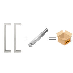 Cando Beslag En Sluitwerk Pakket Hsp 630 Peak Greep+ Box Schuif - Rvs
