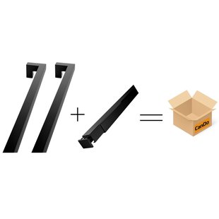 Cando Beslag En Sluitwerk Pakket Hsp 635 Polar Greep+ Box Schuif - Zwart