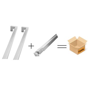 Cando Beslag En Sluitwerk Pakket Hsp 636 Polar Greep+box Schuif - Rvs