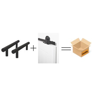 Cando Beslag En Sluitwerk Pakket Hsp 638 Sphere Gr - 19x300+area Schuif - Zwart