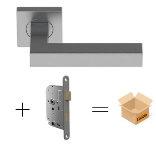 Cando Beslag En Sluitwerk Pakket Hsp 906 Box - 16 Reg+ Loopslot - Rvs