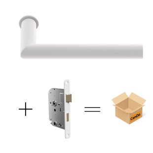 Cando Beslag En Sluitwerk Pakket Hsp 107 Sphere - 19 Min + Loopslot - Wit