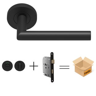 Cando Beslag En Sluitwerk Pakket Hsp 1107 Sphere - 19 Reg+ Toil+slot - Zwart