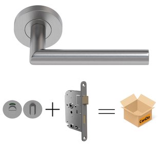 Cando Beslag En Sluitwerk Pakket Hsp 1108 Sphere - 19 Reg+ Toil+slot - Rvs