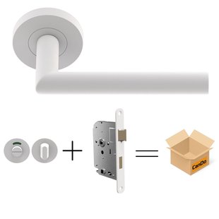 Cando Beslag En Sluitwerk Pakket Hsp 1110 Sphere - 19 Reg+ Toil+slot - Wit