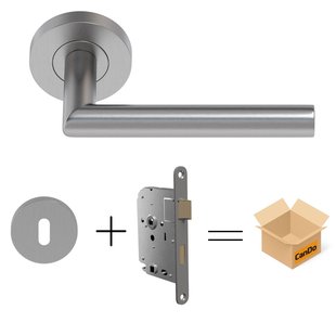 Cando Beslag En Sluitwerk Pakket Hsp 1208 Sphere - 19 Reg+ Sleutelrozet +klav - Rvs