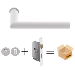 Cando Beslag En Sluitwerk Pakket Hsp 307 Sphere - 19 Min+ Toil+slot - Wit