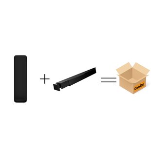 Cando Beslag En Sluitwerk Pakket Hsp 509 Schuifkom Box+box Schuif - Zwart