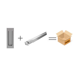 Cando Beslag En Sluitwerk Pakket Hsp 511 Schuifkom Box+box Schuif - Rvs
