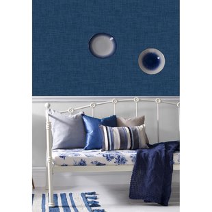 Vliesbehang Antibes An28212 - Donkerblauw - Diepblauw - 10,05 M X 53 Cm