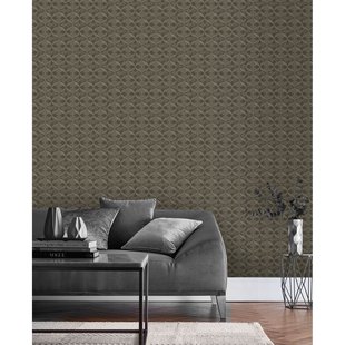 Vliesbehang Antibes An28233 - Zwart - Zilver - 10,05 M X 53 Cm