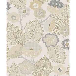 Vliesbehang Antibes An28270 - Beige - Grijs - Goud - 10,05m X 53cm