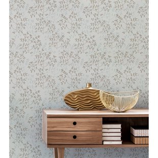 Vliesbehang Antibes An28250 - Lichtgrijs - Vergrijsd Ijsblauw - Taupe - 10,05m X 53cm