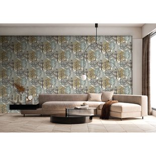 Vliesbehang Antibes An28281 - Grijs - Beige - 10,05m X 53cm