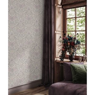 Vliesbehang City Romance 35152 - Zand - Lichtgrijs Met Paarse Ondertoon - Lichtroze - 10,05m X 53cm