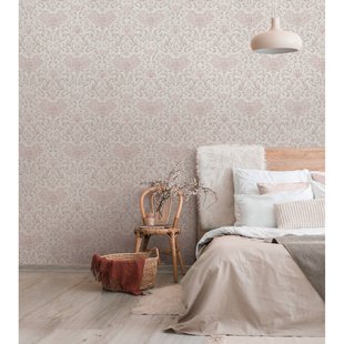 Vliesbehang City Romance 35149 - Greige - Licht Kastanjebruin - Lichtroze - 10,05m X 53cm