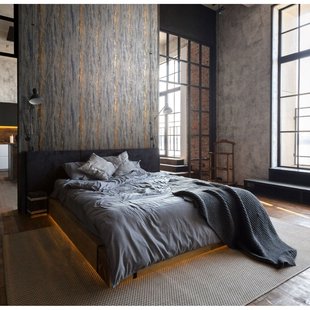 Vliesbehang City Romance 35156 - Antraciet - Koper - Metallic - 10,05m X 53cm