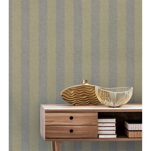 Vliesbehang Antibes An28218 - Vergrijsd Mosterdgeel - Vergrijsd Lichtgeel - 10,05 M X 53 Cm