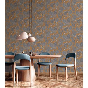 Vliesbehang Antibes An28272 - Bruin - Grijs - Blauw - 10,05 M X 53 Cm