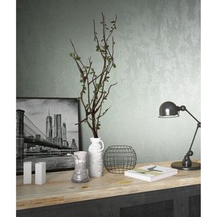 Vliesbehang City Romance 34273 - Licht Ijsblauw-groen - 10,05m X 53cm