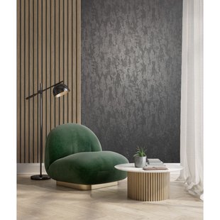 Vliesbehang City Romance 35130 - Antraciet - Zwart - Zilver - Glans - 10,05m X 53cm