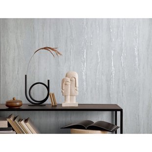 Vliesbehang City Romance 35153 - Helderwit - Parelmoer - Zeer Lichtgrijs - 10,05m X 53cm