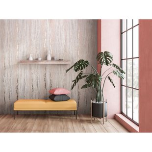 Vliesbehang City Romance 35158 - Greige - Glans - 10,05m X 53cm