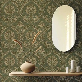 Vliesbehang Classic & Elegant 23607 - Pistachegroen - Goud - 10,05 M X 53 Cm