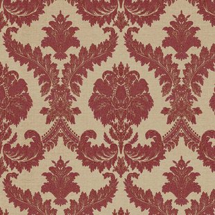 Vliesbehang Classic & Elegant 23608 - Beige - Bordeaux Met Glans - 10,05m X 53cm