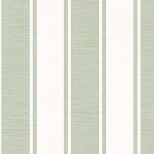 Vliesbehang Classic & Elegant 23675 - Offwhite - Mintgroen Met Glans - 10,05m X 53cm