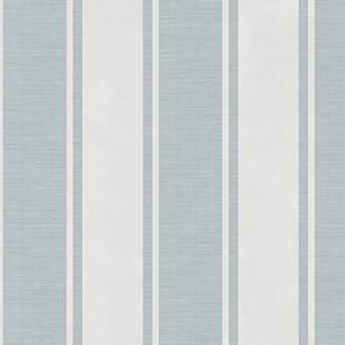 Vliesbehang Classic & Elegant 23676 - Off White - Licht Ijsblauw Met Glans - 10,05m X 53cm